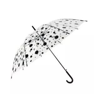 땡땡이 투명 비닐 장마철 접이식 가벼운 우산 장우산 무지개우산 비닐우산 경량우산