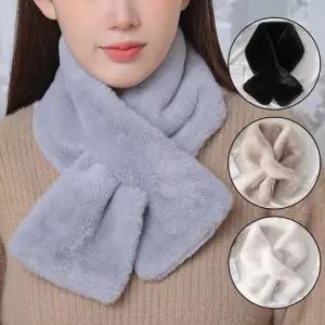 쁘띠 퍼 목도리 여성용 겨울 머플러 쁘띠머플러 퍼머플러 토끼털목도리 미니머플러