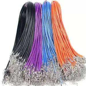 왁스끈 목걸이 딥퍼플 앤틱목걸이 앤틱악세사리 히피목걸이 목걸이끈 여성목걸이