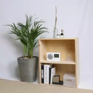 갤러리데코 삼나무 2단 와이드 책장 DIY