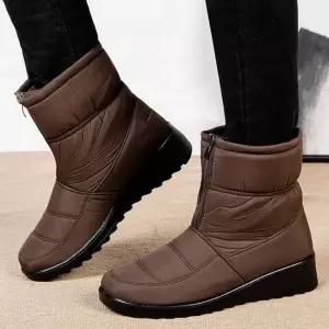 여성 2컬러 겨울 방수 스노우부츠 패딩부츠 털슬립온 워커부츠 캐주얼 캐주얼화