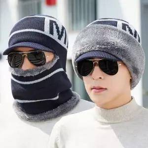 TBZ 2in1 후드 바라클라바 니트 넥워머 겨울 목토시 넥워머