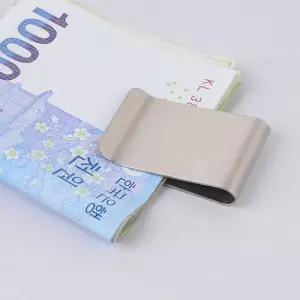 머니클립 지폐 휴대용 명함 스틸 수납 클립 머니클립 지폐클립 지폐보관 심플머니클립