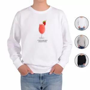 맨투맨 전색상 디저트 커피 딸기스무디 프린트셔츠 eYU9+7Fqx