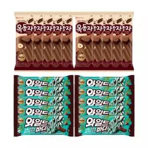 옥동자 헤이즐넛초코x10+와일드바디 민트초코x10