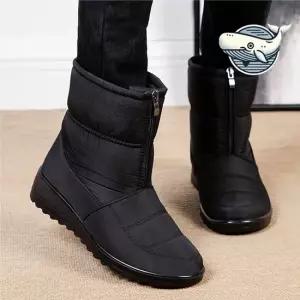 겨울 방한 슬립온 여성 방수 중목 부츠 쾌적한 워커부츠 캐주얼 캐주얼화 캐주얼부츠