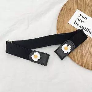 [하프클럽/]플라워 장식 여성 밴딩 벨트 원피스 스판 허리벨트