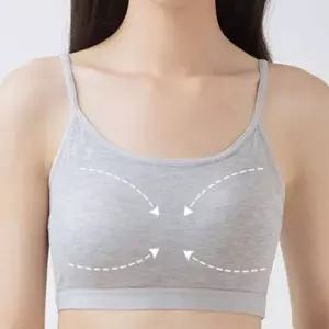 [하프클럽/]브라탑 노와이어 심리스 여성 패드 일체형 운동