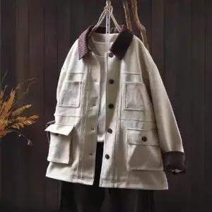 여사친 캐주얼 빈티지 가을 터틀넥 자켓 상의 코트 따뜻한 무스탕 초 OP3