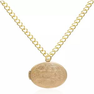 GUOXIAOMEI 빈티지 각인 꽃 엠파이스틱 포토 로켓 홀드 그림 타원형 원형 펜던트 목걸이 앤티크 조각 패턴