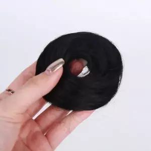 [하프클럽/]올림머리 똥머리 가발 머리끈 블랙