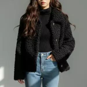 여자 양털 뽀글이 간절기 3컬러 자켓