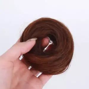 [하프클럽/]올림머리 똥머리 가발 머리끈 밝은갈색