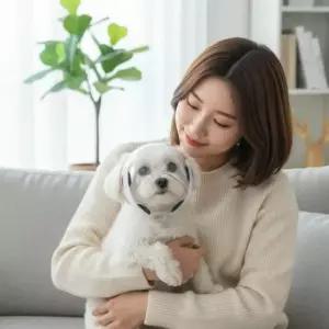 [반려] 강아지 방지 헤드커버 소형견 짖음 고양이 미용 얼굴 애견 훈련 용품 안전 마스크