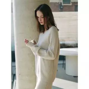 [하프클럽/앤클라인]알파카 블렌드 니트 N5HW58