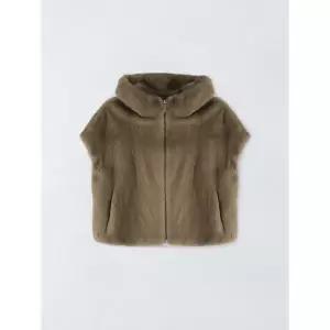 [하프클럽/앤클라인]램스킨 밍크 베스트 E5HW084