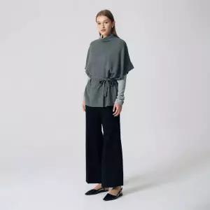 [하프클럽/앤클라인]울 벨티드 케이프 N4HS05