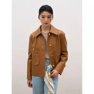 [하프클럽/앤클라인]램스킨 버든 자켓 N6IS011