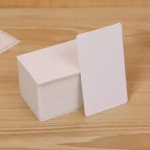 두꺼운종이카드 무지 100장 종이카드 반코팅 백색종이