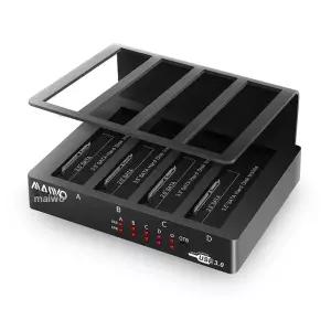 3.5인치 외장하드리더기 4구 HDD 도킹 스테이션 K305B 하드드라이브 케이스