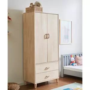 초등자녀방 네츄럴 소나무원목 아이 행거 옷장(80cm) 장난감 아이들 아기옷