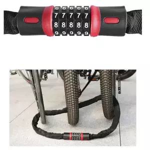 [콩심팥심]GDM 오토바이 체인 5자리 다이얼 자물쇠 120cm