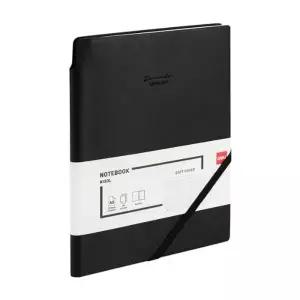 DELI EN130L 소프트 커버 양장 다이어리 A5 (블랙)(80g 라인내지 96매)