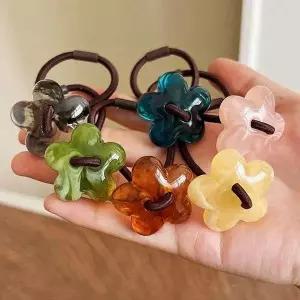 [하프클럽/]머리끈 머리고무줄 6개 포니테일 여자 끈 고무줄 예쁜 세트 헤어