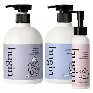 허긴 아기 신생아 아토 3종 출산준비 세트 베이비 버블워시 거품형 무향+로션+오일