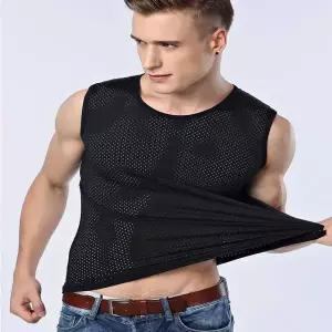 [하프클럽/]썸머 런닝 쿨링 메쉬 루즈핏 민소매 티셔츠