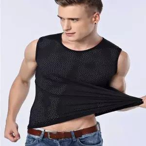 [하프클럽/]썸머 런닝 쿨링 메쉬 루즈핏 민소매 티셔츠