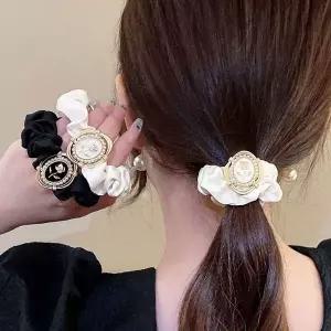 [하프클럽/]당고 세트 2개 헤어 밴드 포니테일 끈 곱창 머리끈 곱창머리끈