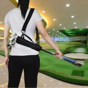 [골드스마일]휴대용 하프 골프백 크로스백 넓은 어깨끈 라운딩 공주머니