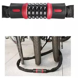 GDM 오토바이 체인 5자리 다이얼 자물쇠 120cm