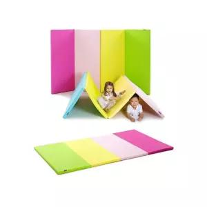 체육매트 4단 접이 대 후르츠 방염 항균 아기 놀이방 접이식 방식 폴더