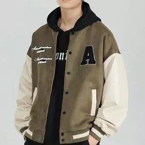 [골드스마일]남성 2컬러 A 캐주얼 오버핏 스타디움 야구점퍼 자켓