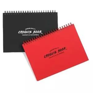 S1014-적색 양장스케치북 A6 105g 튜닝 80장