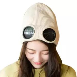 스키장 모자 일체형 비니 스트릿 패션 선글라스 윈터룩