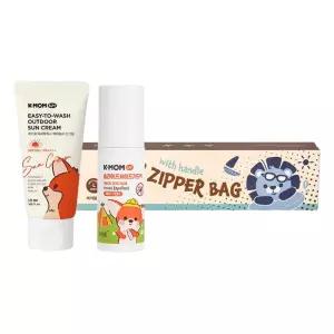 마더케이 라스트 썸머 럭키박스 캐릭터 물놀이 지퍼백+아기 선크림 SPF50+모기기피제