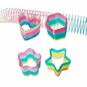 옆집샵 모양링 컬러풀 창의력 쑥쑥 늘어나는 스프링 용수철 마술 장난감 초등학생 선물용