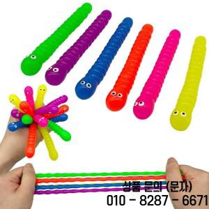 5pcs 컬러 애벌레 당겨 웜 국수 Fidget 장난감 스트레치 문자열 TPR 로프 안티 릴리프 자폐증 환기