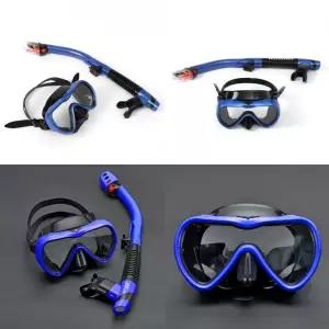 고급형 잠수경 스노클링 세트 딥블루 계곡 성인용 스노쿨링장비