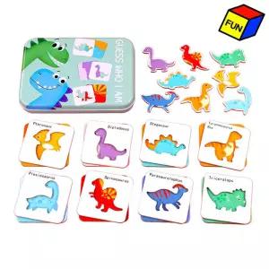 IQEQ 영어기초 퍼즐세트 (공룡)학습 알파벳 유아 완구 대문자
