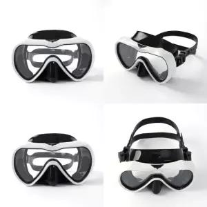 다이빙 마스크 화이트블랙 스노클링 잠수용 수중관람