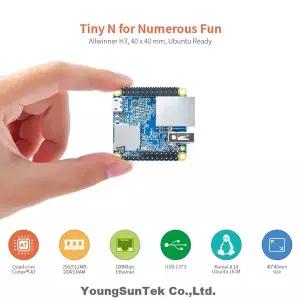 NanoPi Neo v1.4 LTS 512M DDR RAM YoungSunTek Allwinner H3 쿼드 Cortex-A71.2GHzOpenWRT 우분투 리눅스