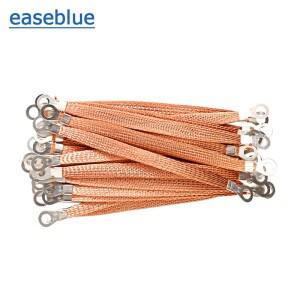 10피스 브리지 연결 접지 와이어 스팬 케이블 6 사각형 구리 클래드 알루미늄 전기 상자 소프트 구멍 크기