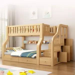 원룸 이층침대 프레임 2층 벙커침대 사다리 기숙사 계단형 성인용 분리형