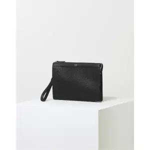 [롯데백화점]닥스 액세서리 LL[REGENT]블랙 음각패턴 소가죽 미디움 클러치백 DBBA4E481