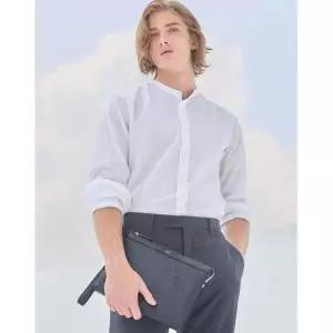 [롯데백화점]닥스 액세서리 LL[REGENT]블랙 음각패턴 소가죽 클러치백 DBBA4E481