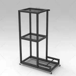 스노우보드 거치대 롱보드 이동식 바퀴형 정리대 수납